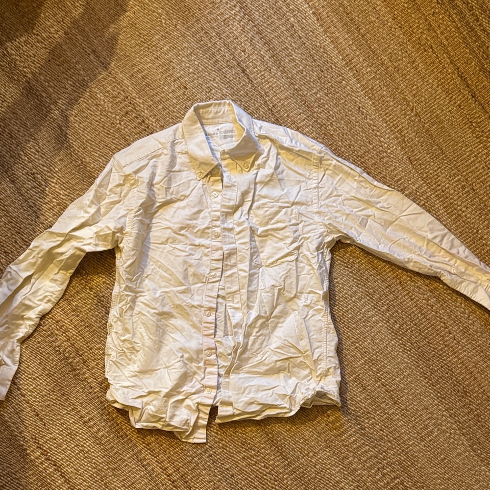 Muji Cream Casual Button Down Shirt